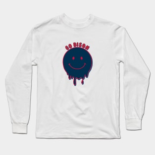 Howard university dripping smiley Long Sleeve T-Shirt